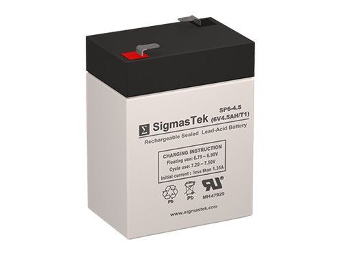 6 Volt 4.5 AmpH SLA Battery with F1 Terminal G700