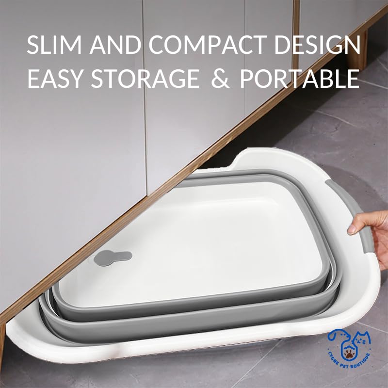 Collapsible Dog Bath Tub with Drain Plug W10169
