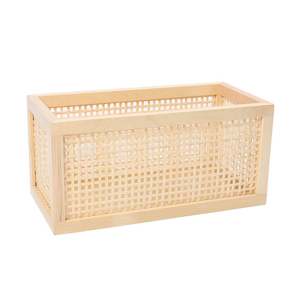 Rectangular Rattan Woven Storage Basket L52646