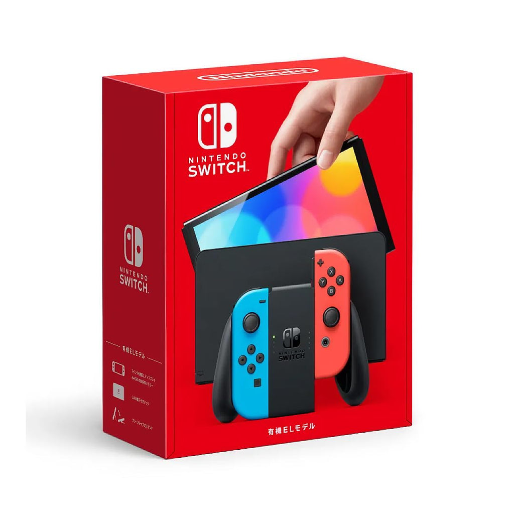 Nintendo Switch OLED Model Neon Red Neon Blue Joy-Con W638