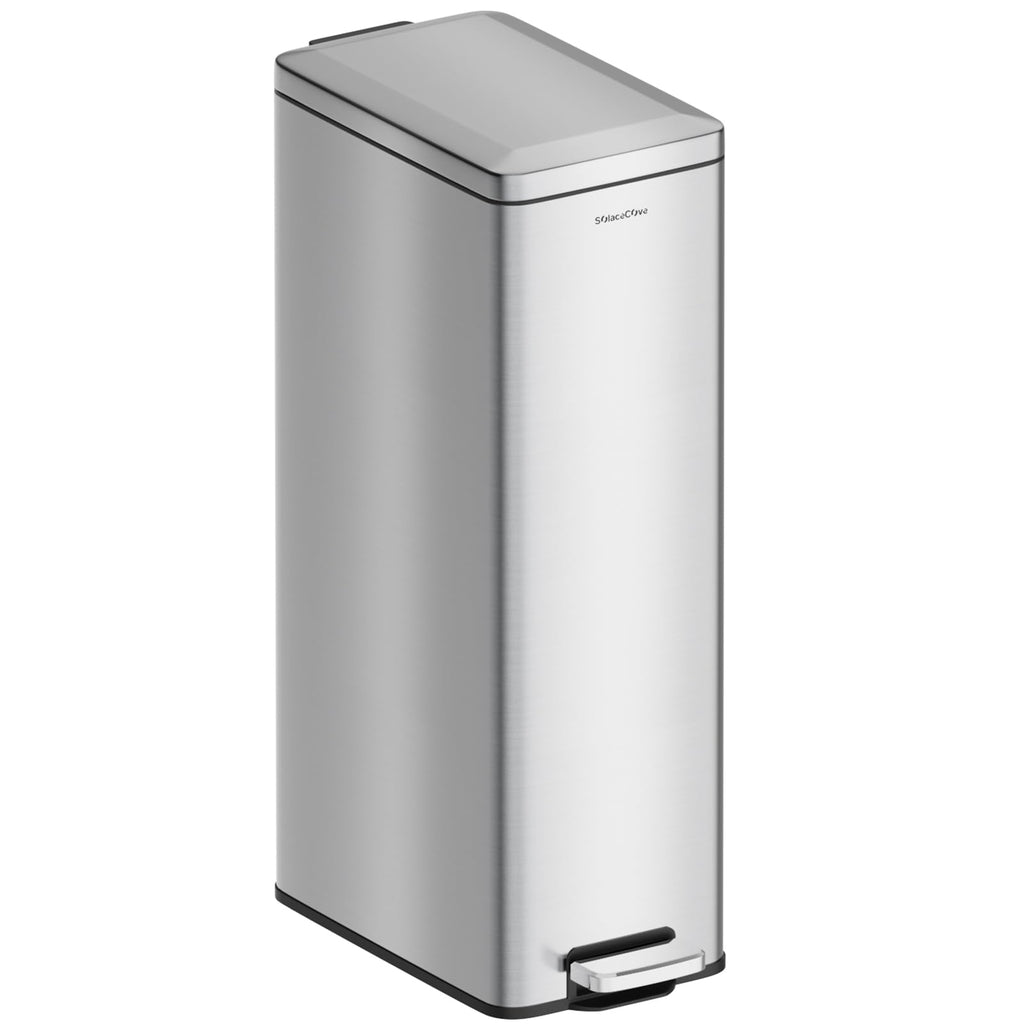 8 Gallon Stainless Steel Trash Can with Soft Close Lid R29202