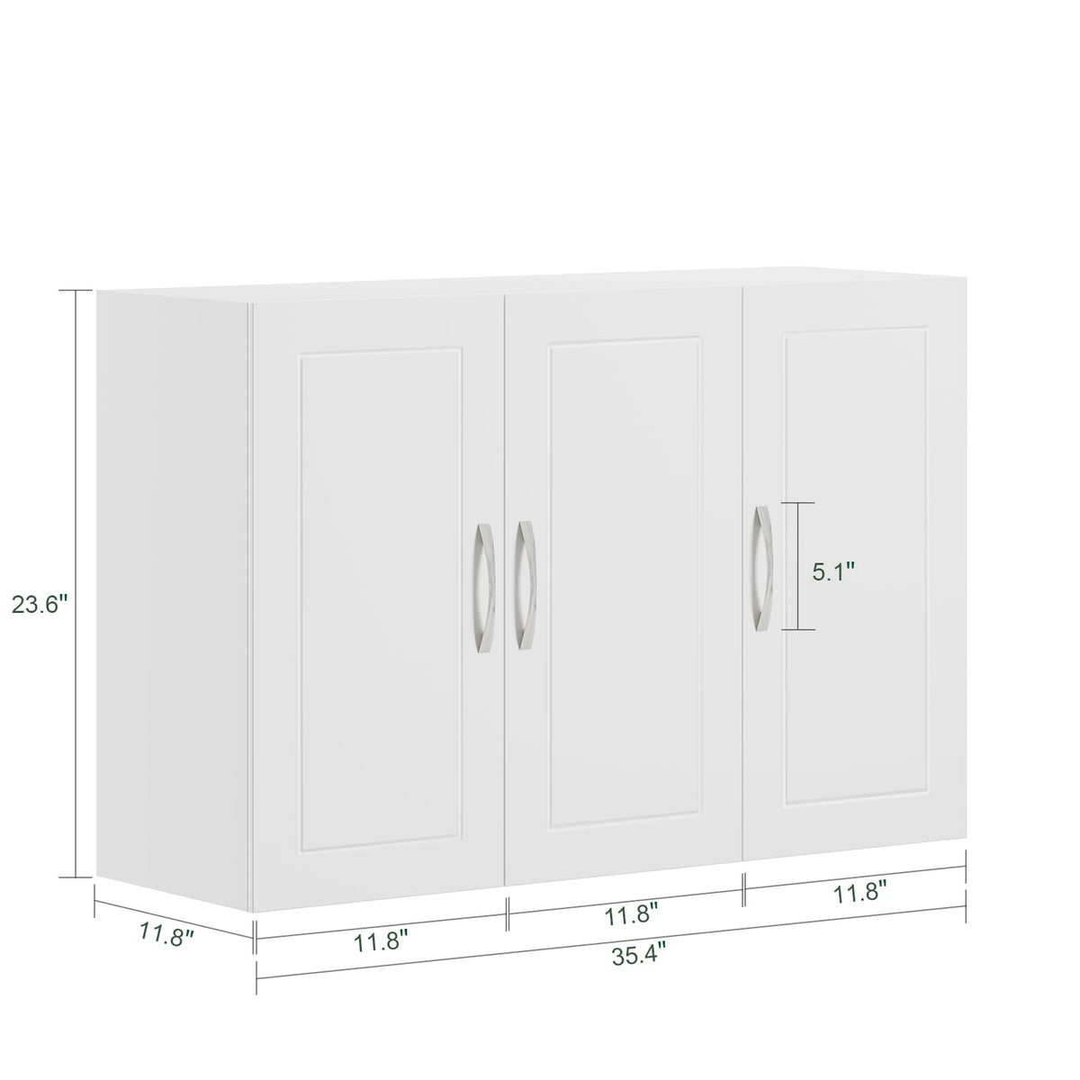 White 3-Door Bathroom Wall Cabinet R60162