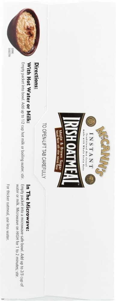 Instant Irish Oatmeal Maple Brown Sugar 10 ct 3 pk V17994