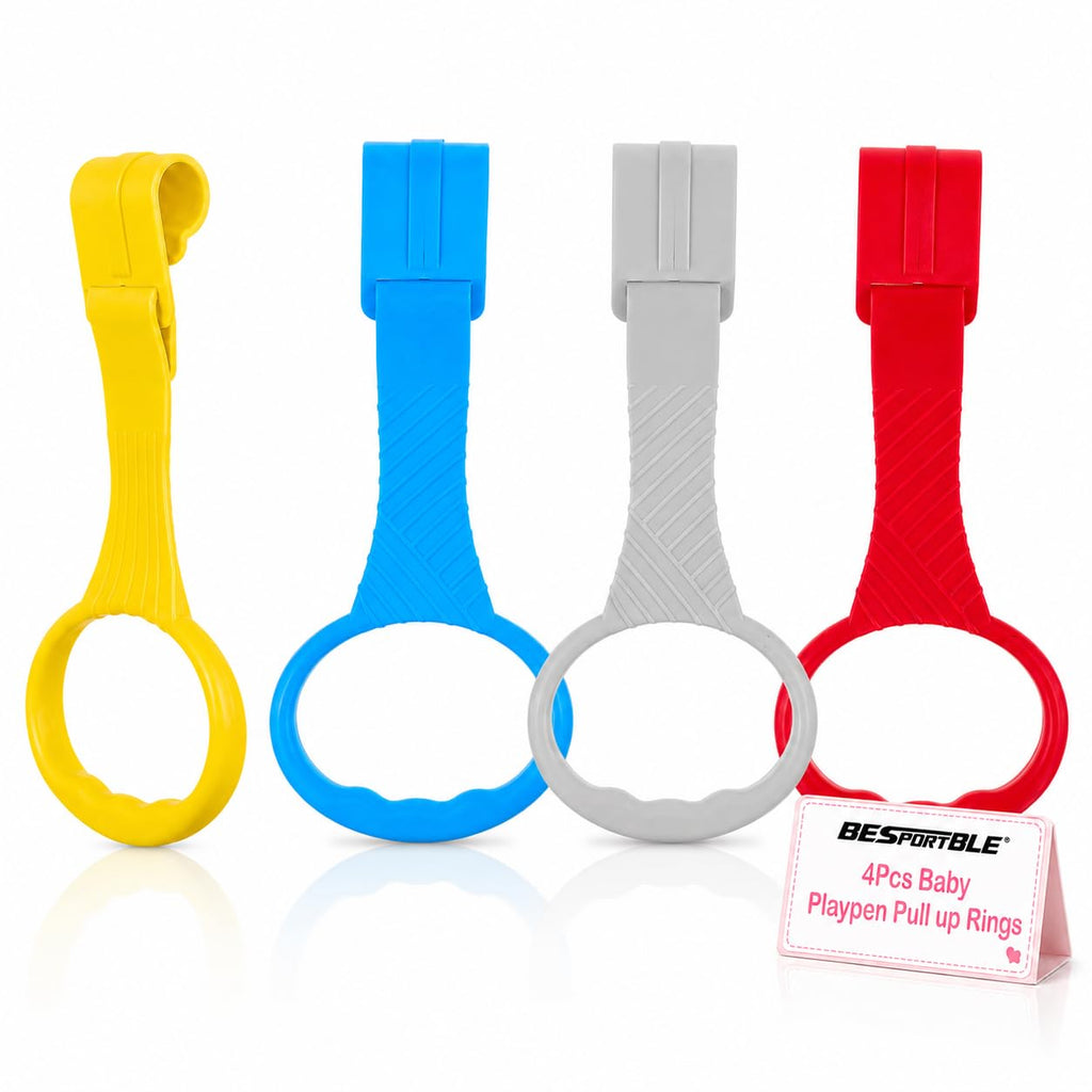 Baby Pull Up Rings 4Pcs Playpen Accessories V89461