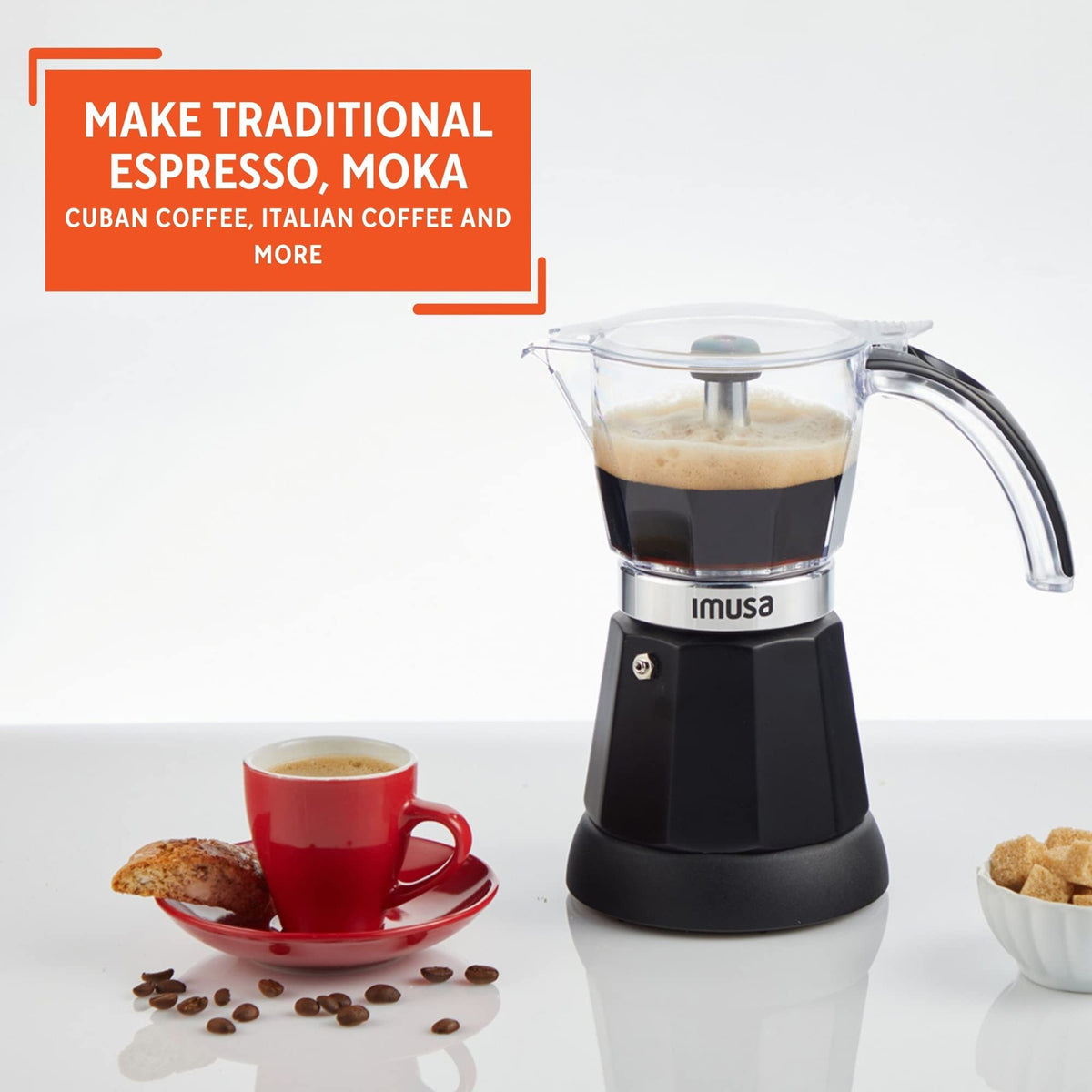 Black Electric Espresso Maker I549