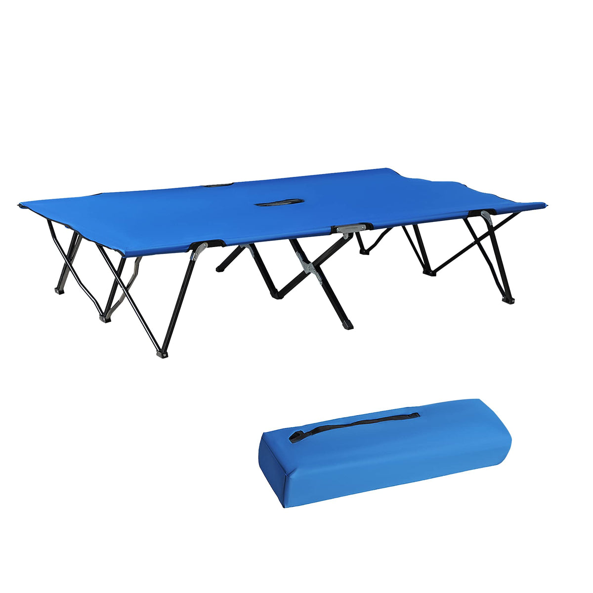 2 Person Folding Camping Cot with Carry Bag G601
