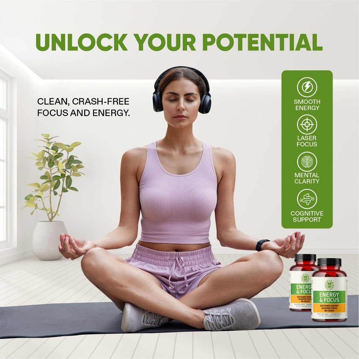 Vegan Non-GMO Energy & Focus Capsules N271