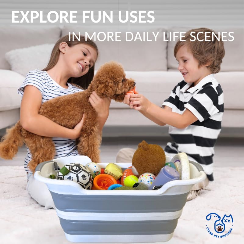 Collapsible Dog Bath Tub with Drain Plug W10169