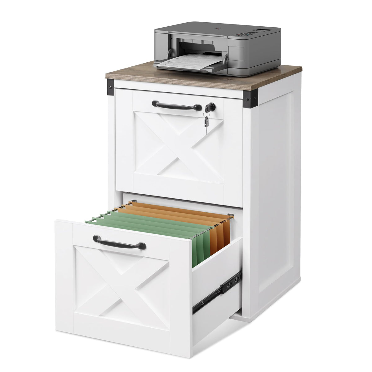 2-Drawer File Cabinet with Lock U675