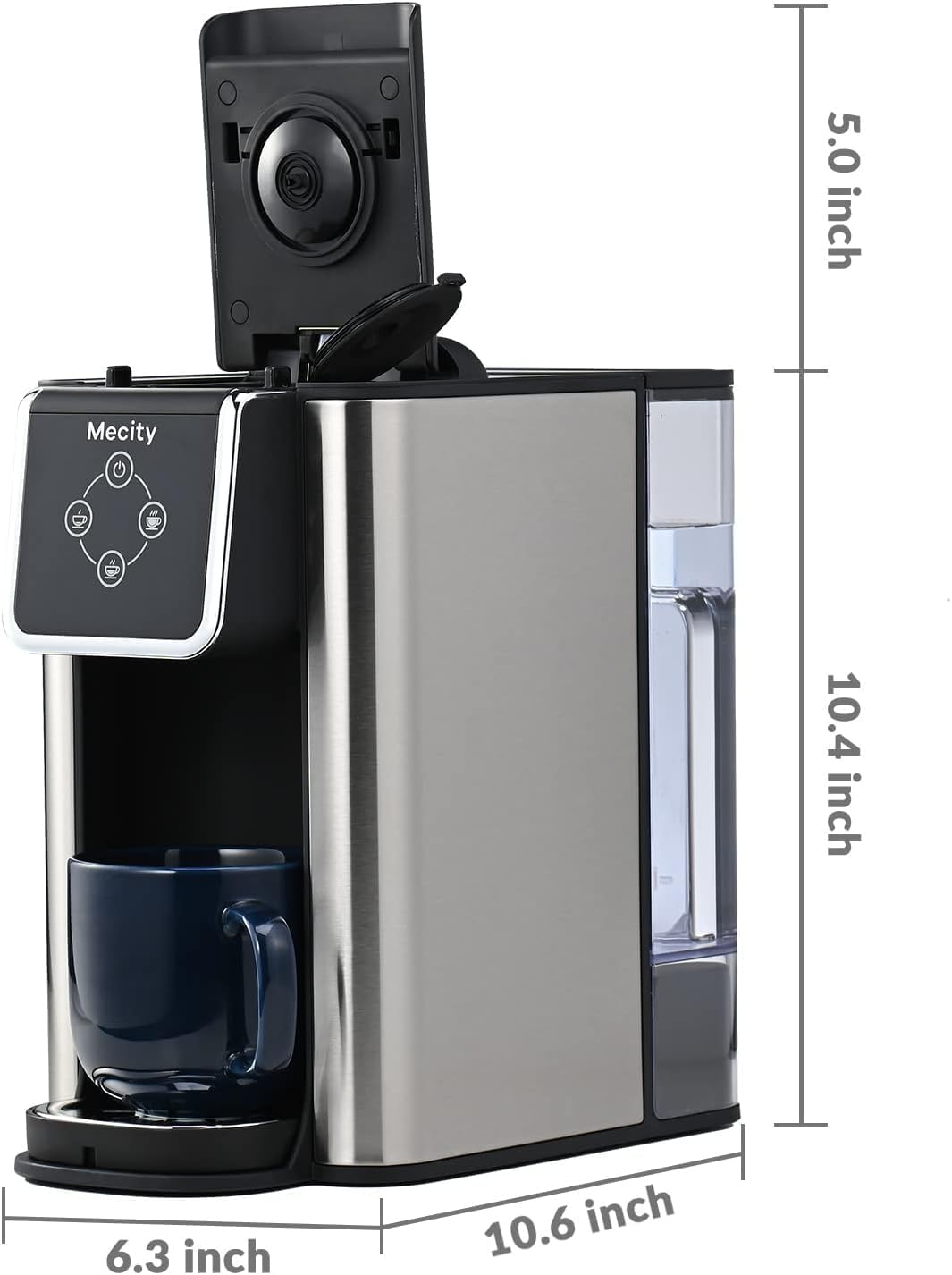 3 in 1 Single Serve Coffee Maker with 50 Oz Water Reservoir O20881