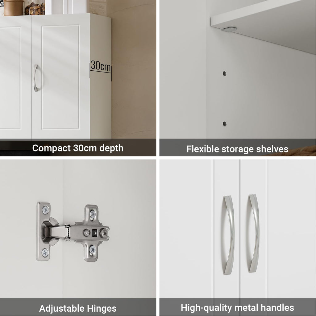 White 3-Door Bathroom Wall Cabinet R60162