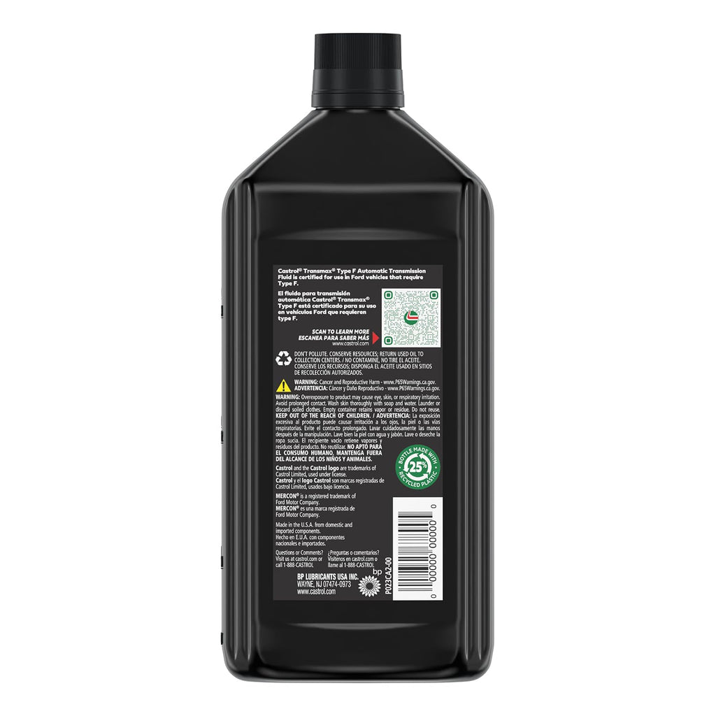 Automatic Transmission Fluid, 1 Quart, Pack of 6 K94857