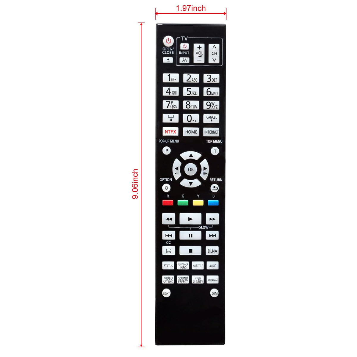 Backlight Remote Control P6157