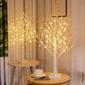 24" 2FT White Birch Tree with 144 LED Lights Z4162