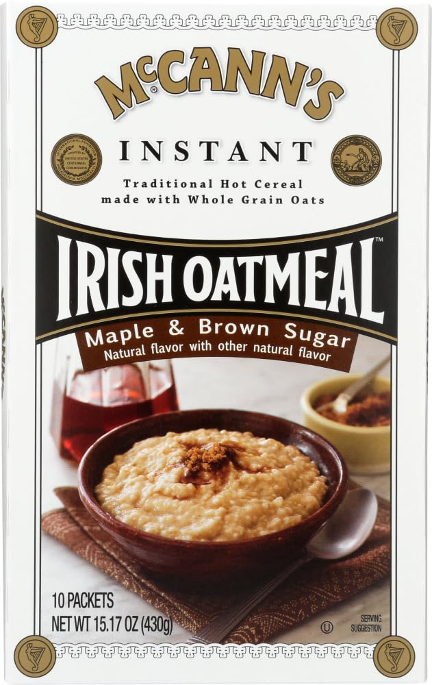 Instant Irish Oatmeal Maple Brown Sugar 10 ct 3 pk V17994