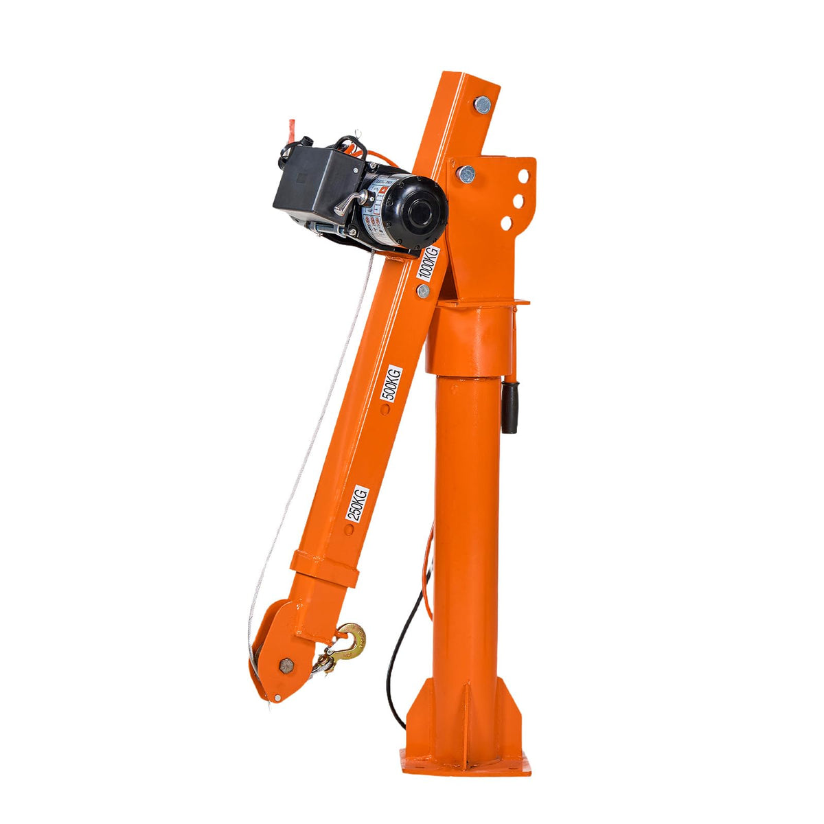 Electric Truck Crane with 12V Electric Winch and 360° Rotating Telescopic Boom R4778