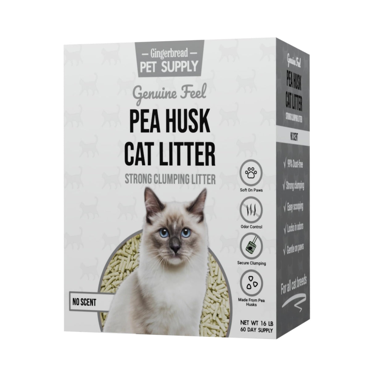 15 lbs Natural Unscented Cat Litter V35486