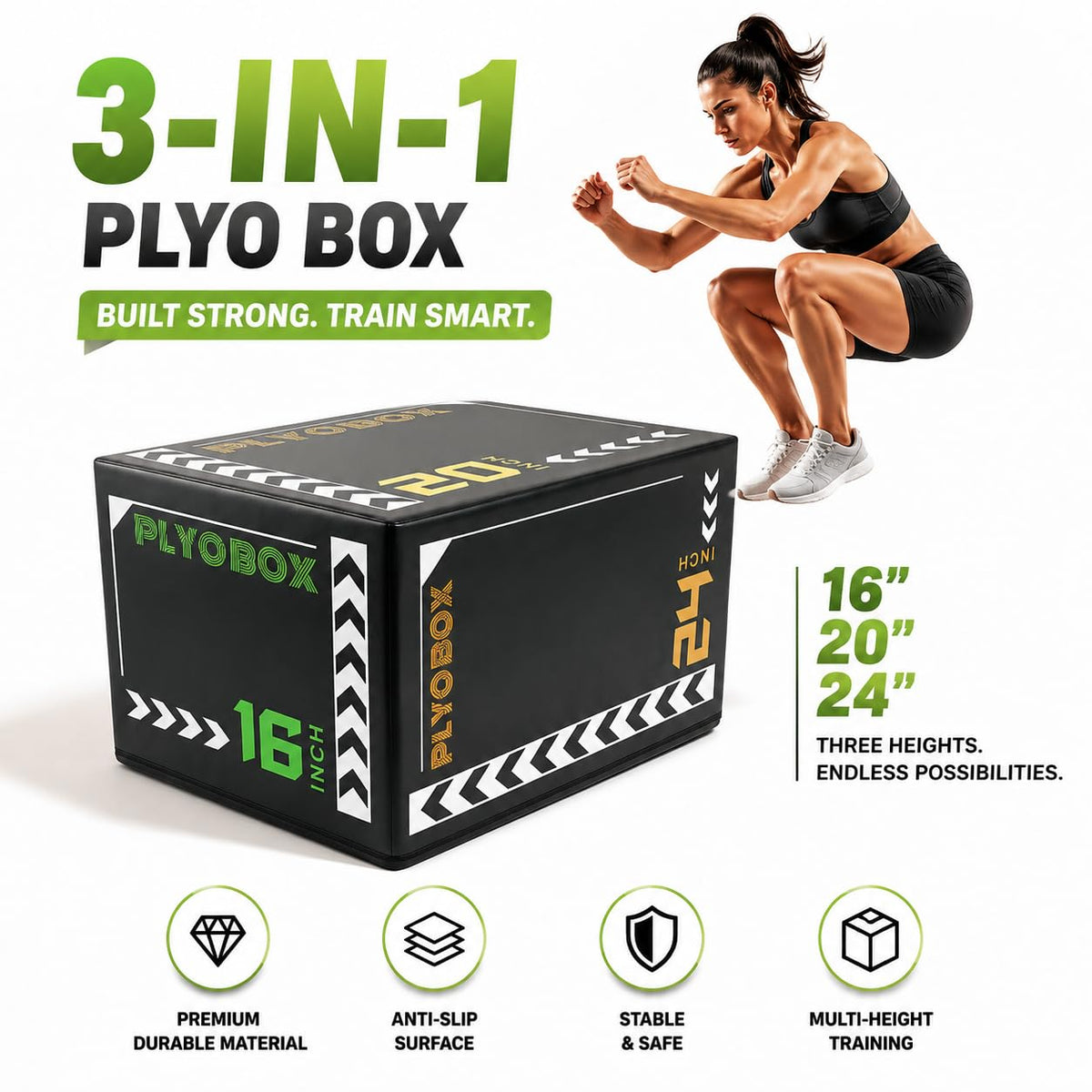 3 in 1 Foam Plyo Box P32572