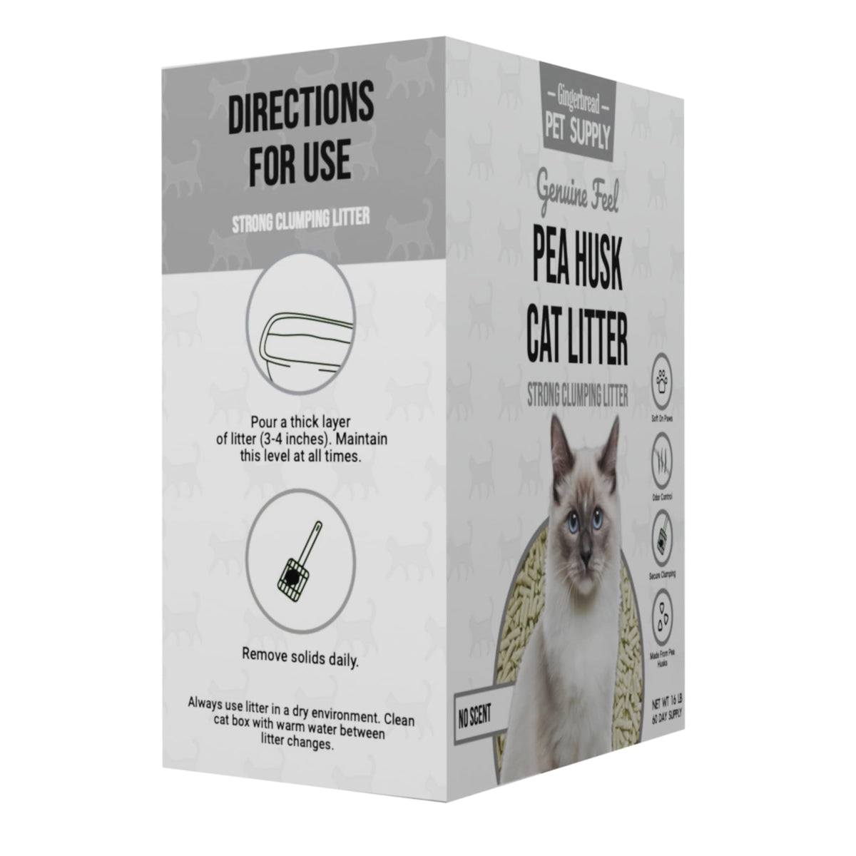 15 lbs Natural Unscented Cat Litter V35486
