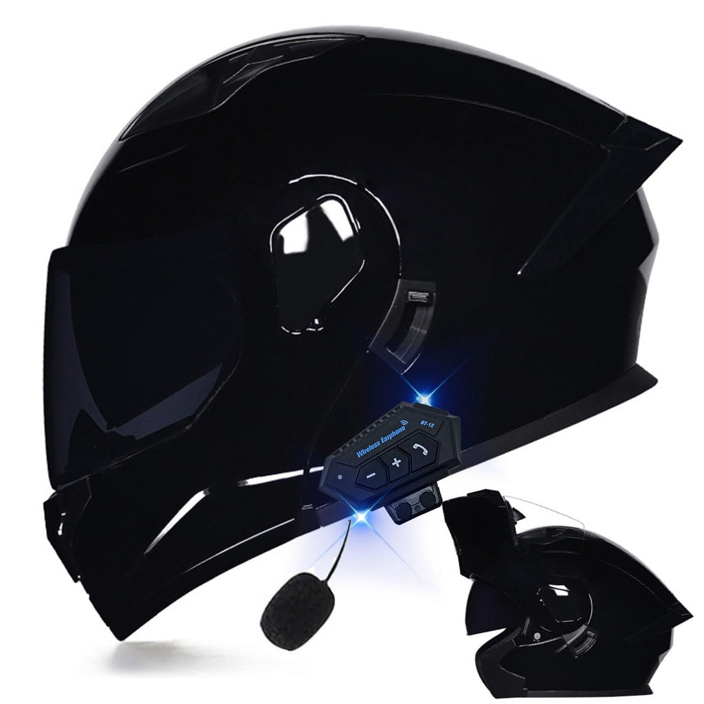 DOT Approved Full Face Flip up Anti-Fog Double Visor Motorcycle Helmet M684