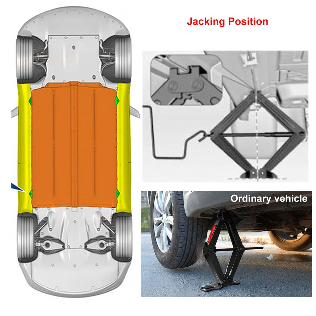2 Ton Scissor Jack with Ratchet Handle J18255