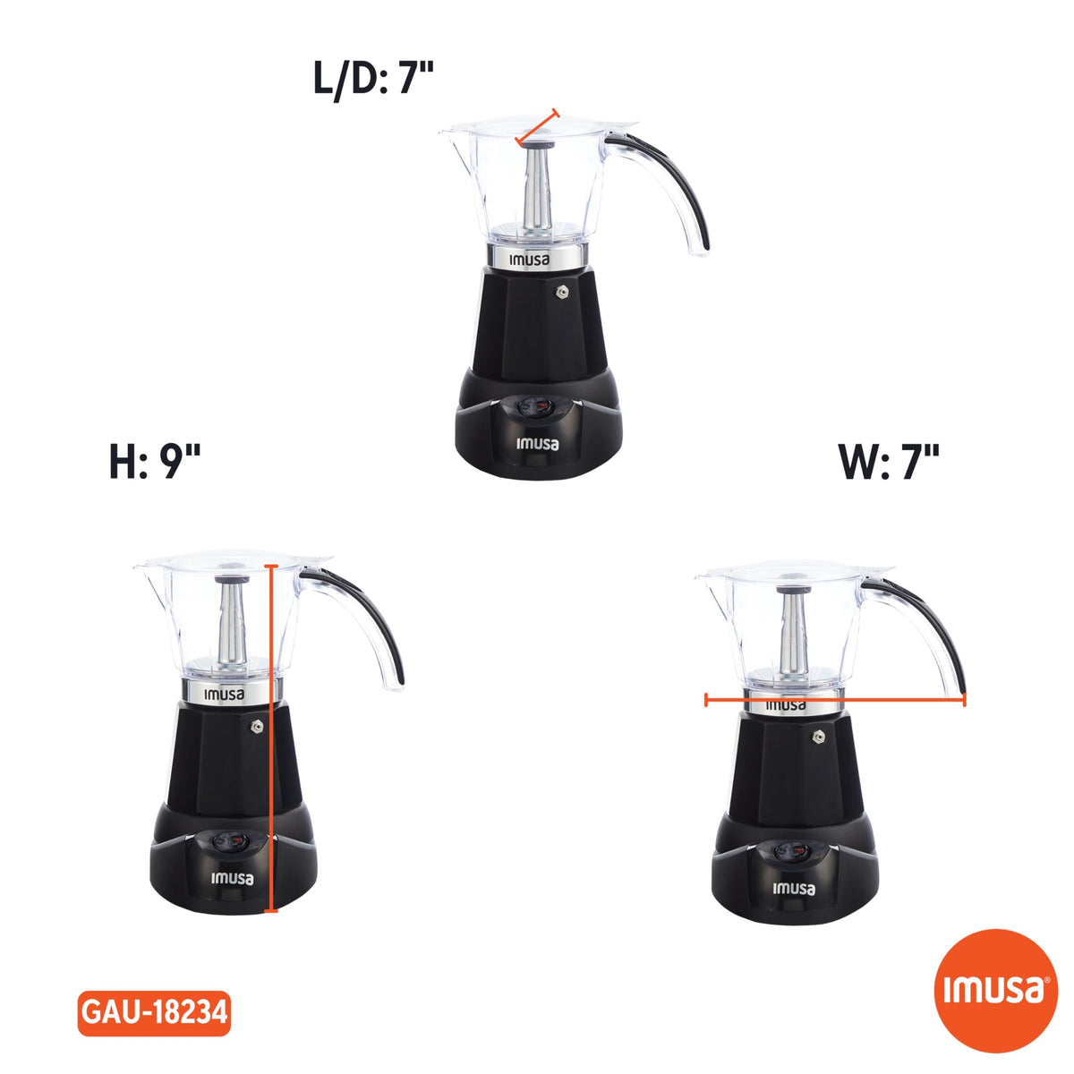 Black Electric Espresso Maker I549