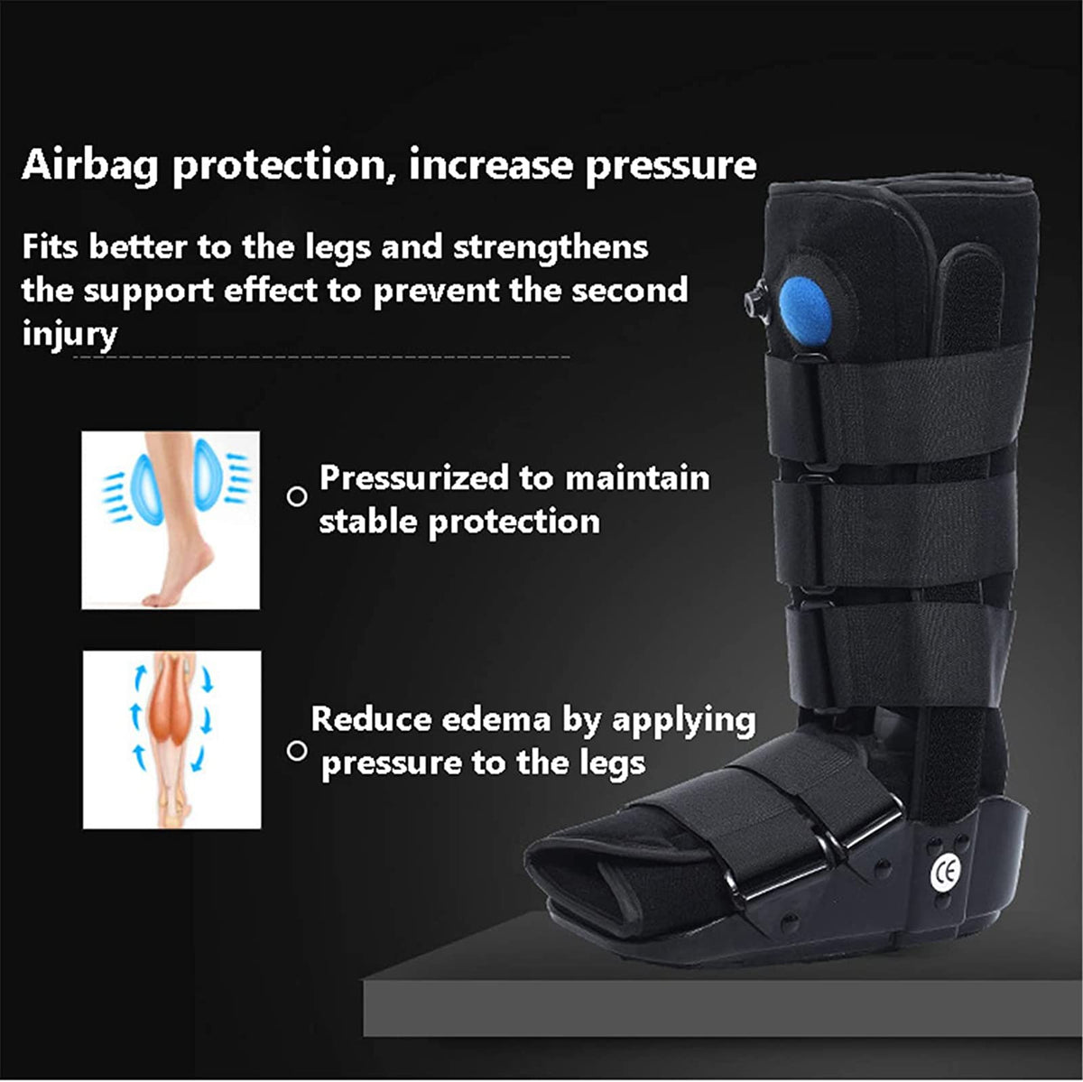 Pneumatic Walking Boot with Air Pump W532
