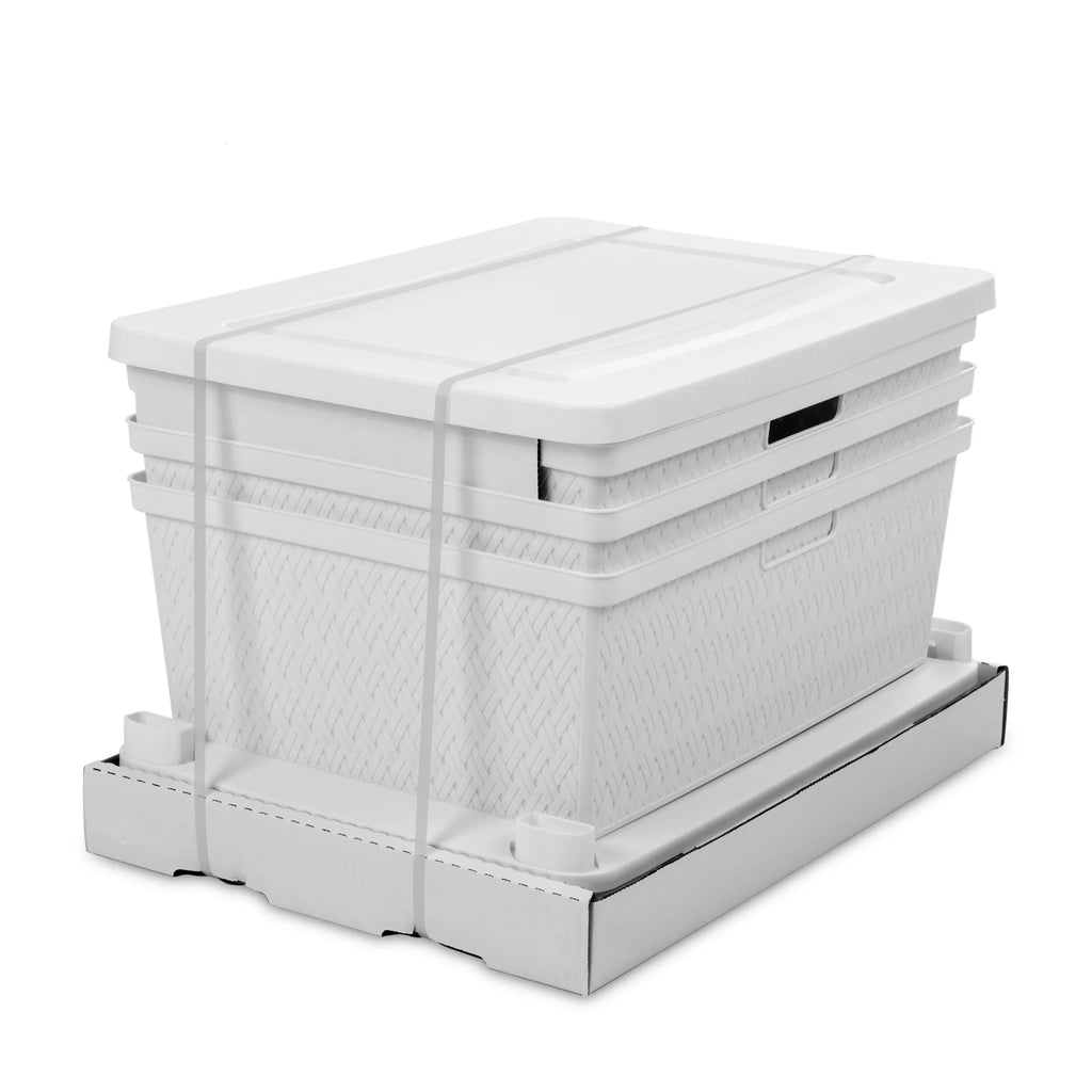White 3 Drawer Plastic Storage Organizer P61290
