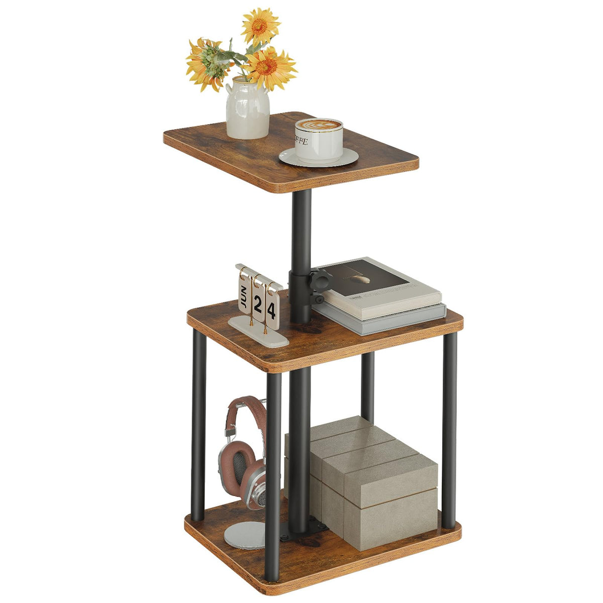 360° Rotating Height Adjustable End Table I396