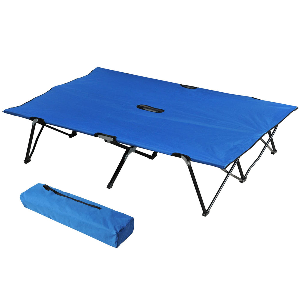 2 Person Folding Camping Cot with Carry Bag G601