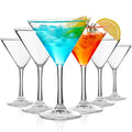 Clear 10 oz Plastic Martini Glasses Set of 6 P53155