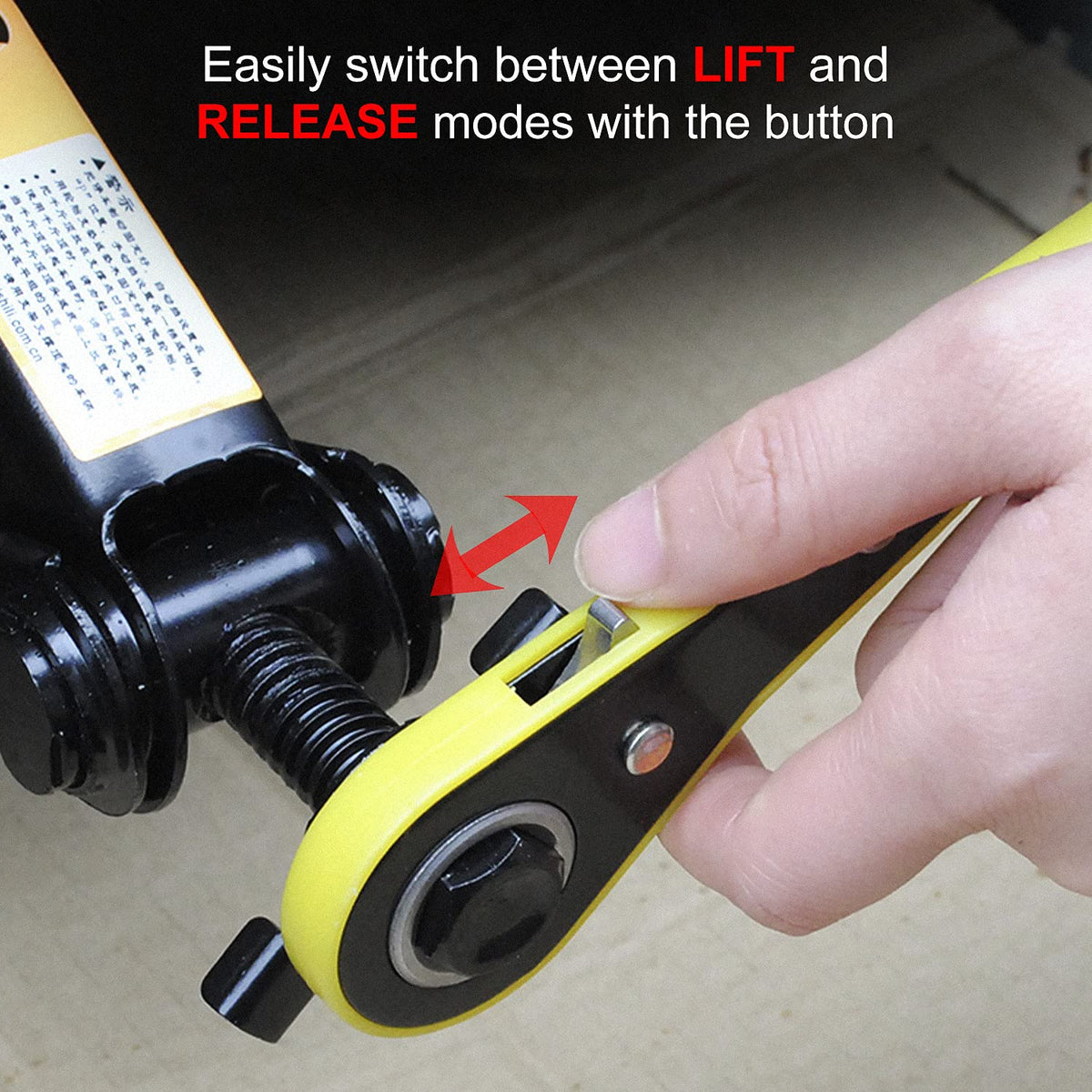 2 Ton Scissor Jack with Ratchet Handle J18255