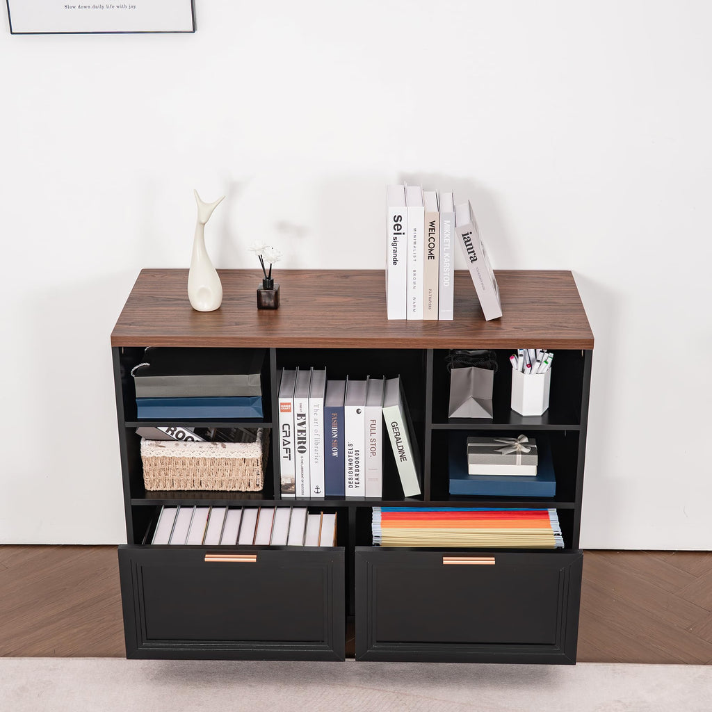 39.3" Lateral File Cabinet with Wheels, 2 Drawers V512487