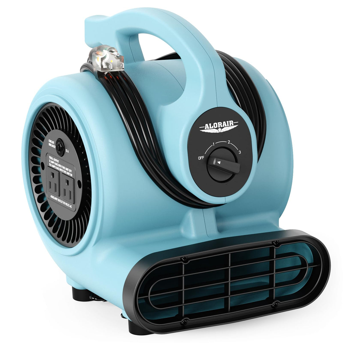 3 Speed Air Mover Blower Fan 115W 600CFM Blue W980410