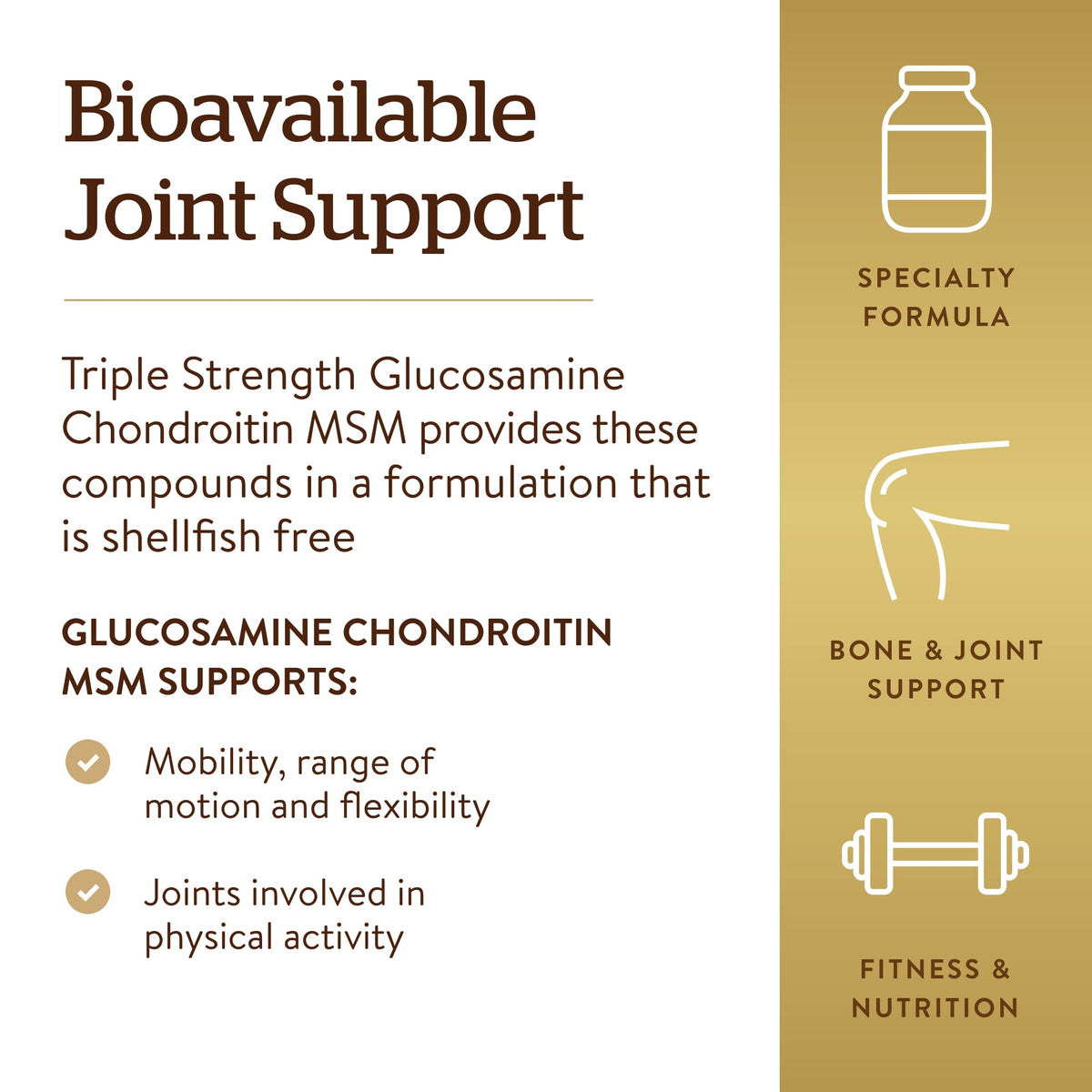 120 Tablets Glucosamine Chondroitin MSM Z184