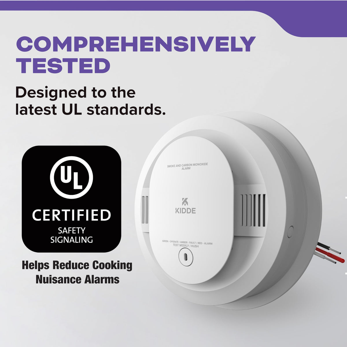 Hardwired Smoke & Carbon Monoxide Detector, 2 Pack W594670