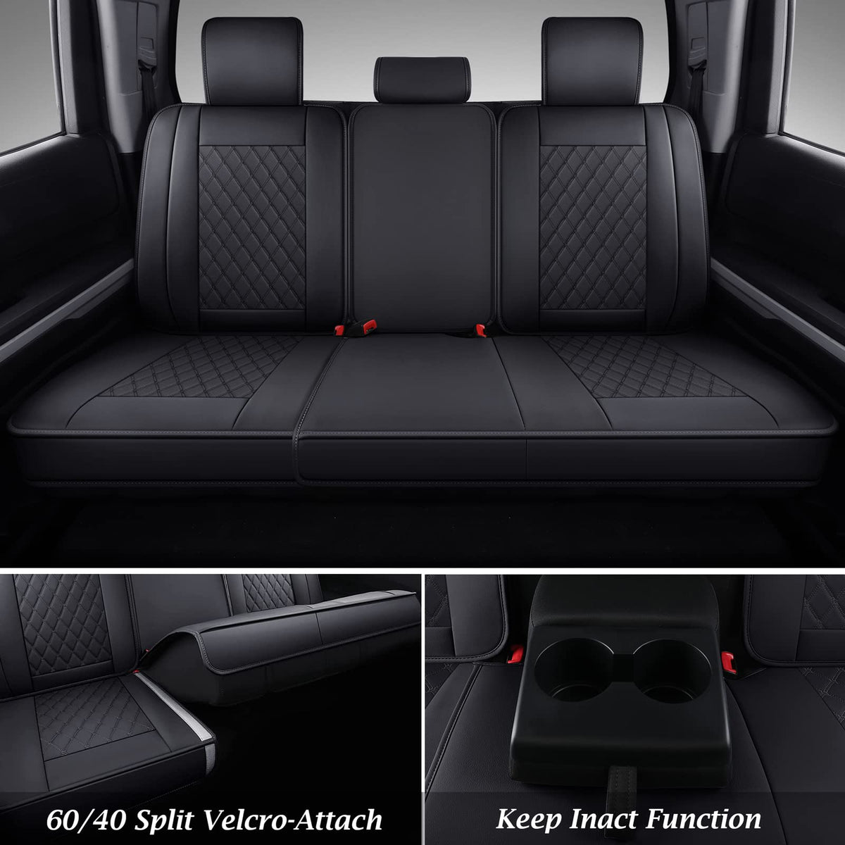 Leather Car Seat Covers Full Set Q1988