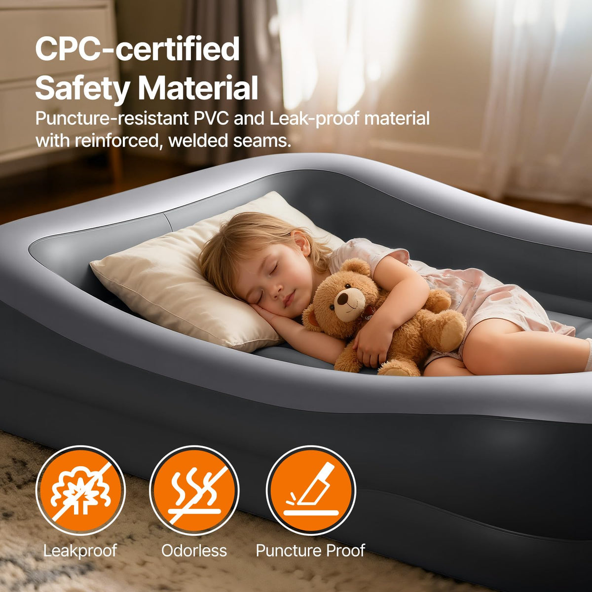 Inflatable Toddler Travel Bed with Tent K331