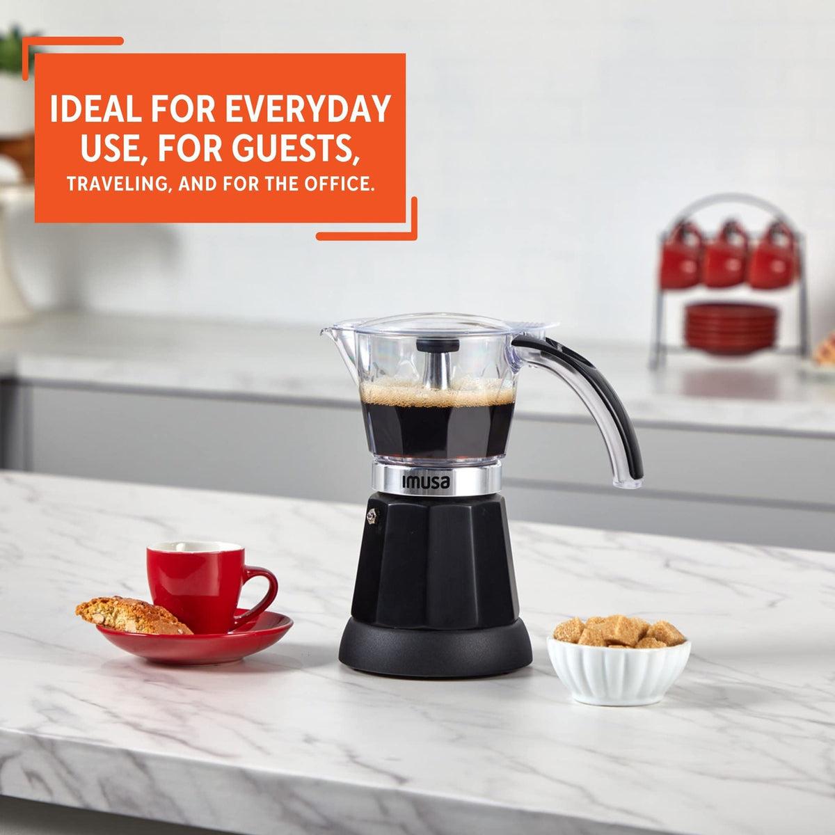 Black Electric Espresso Maker I549