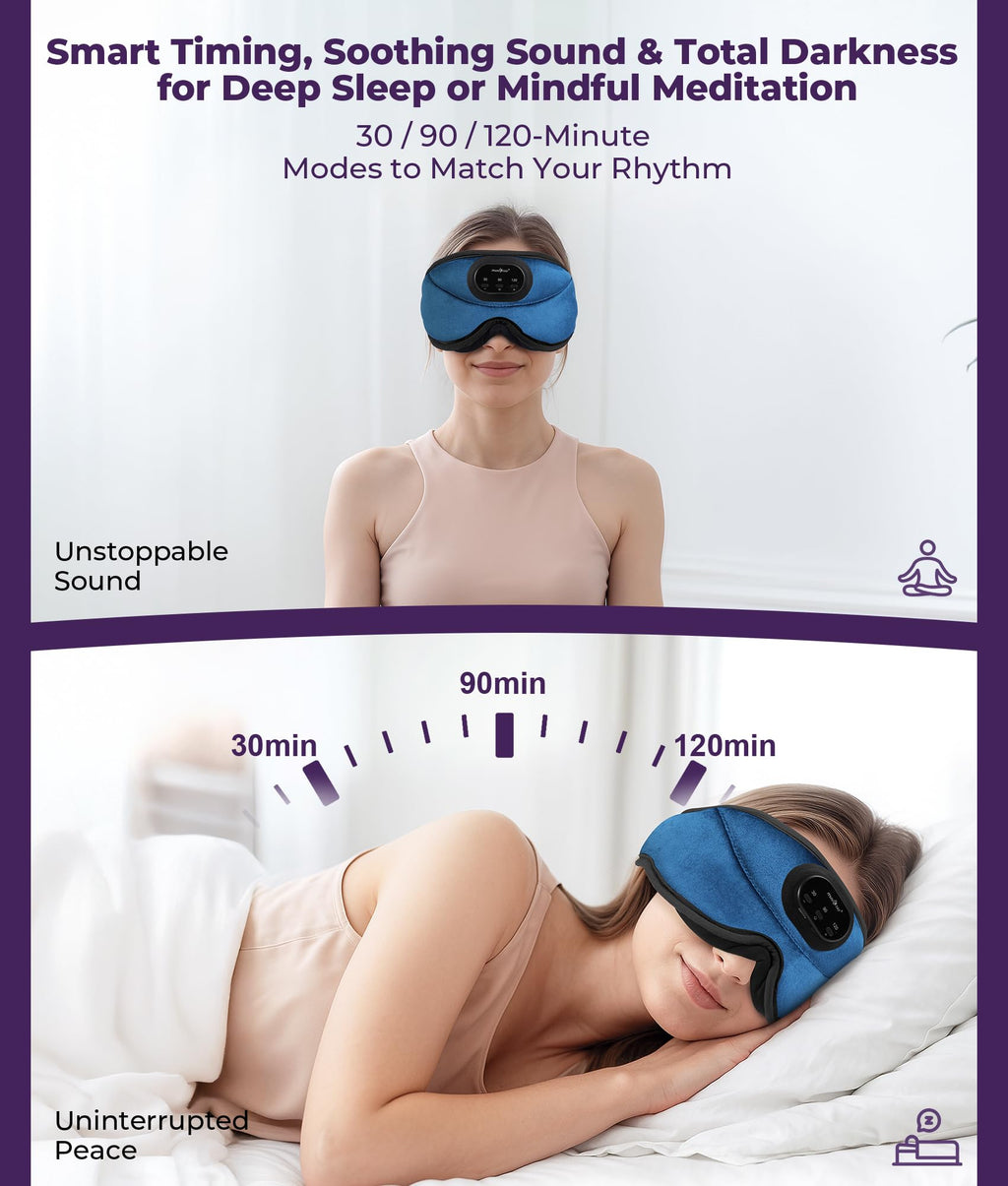 Sleep Headphones Bluetooth with 3D Eye Mask C492210