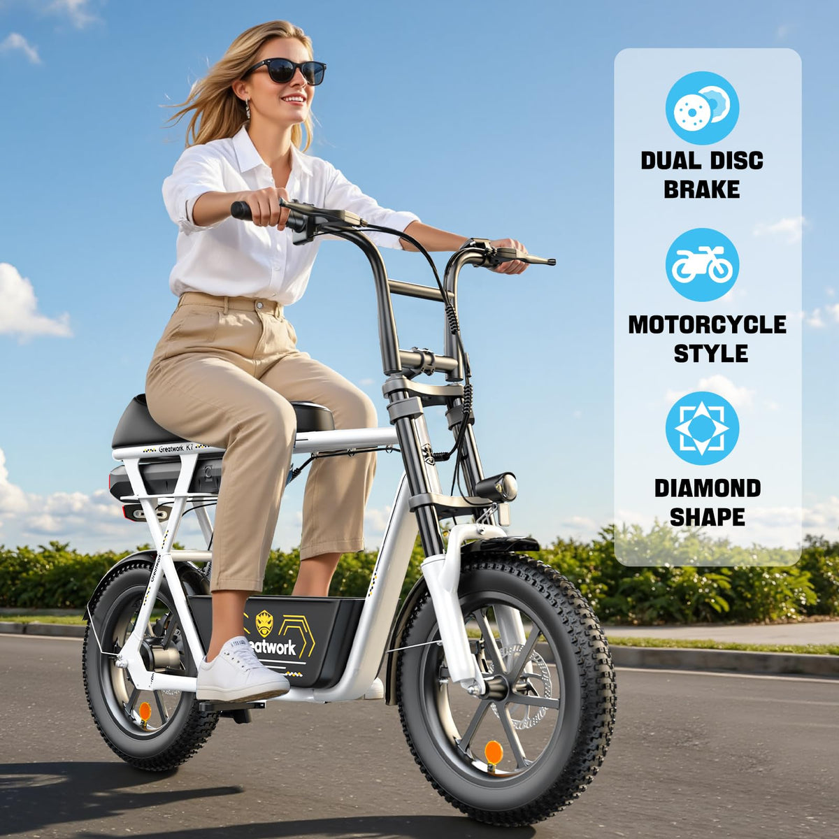 1500W Peak Electric Scooter with Large Battery T9490