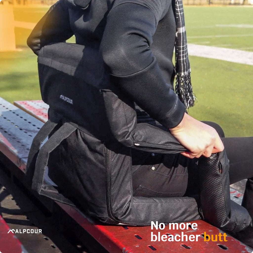 Heating Massage Reclining Stadium Seat with Arm Support H28795