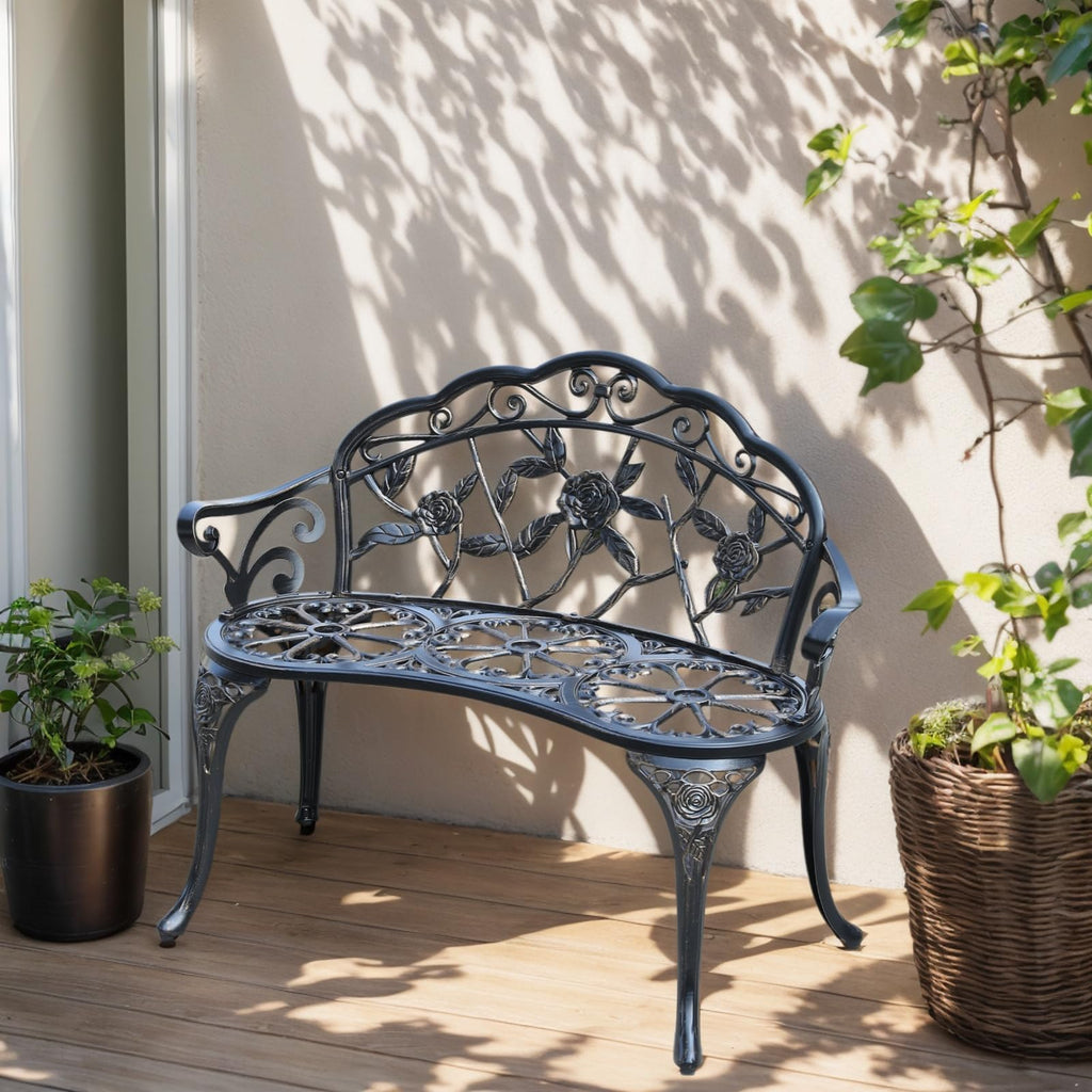 Cast Aluminium Outdoor Bench J97707