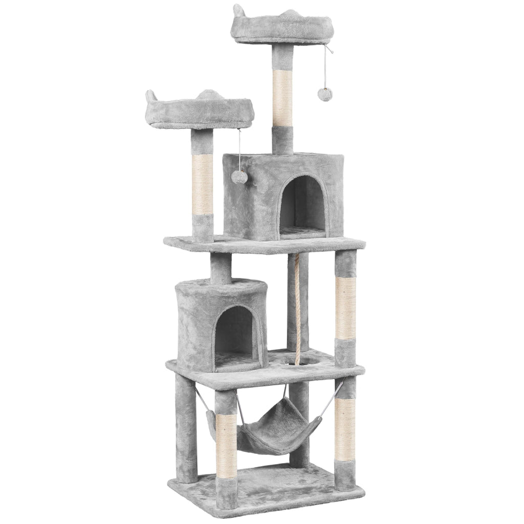 Tall Cat Tree with Condo Scratching Post R54250