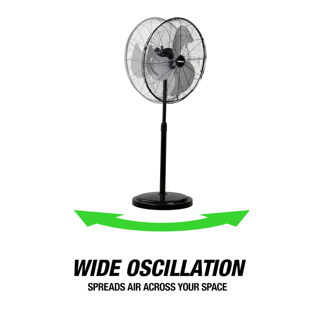 Adjustable 20 Inch Oscillating Pedestal Fan D404