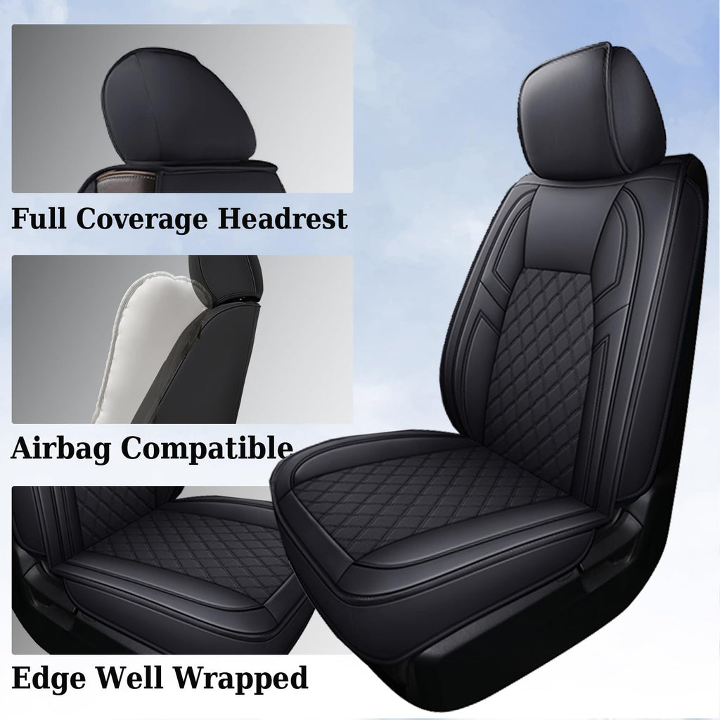 Leather Car Seat Covers Full Set Q1988