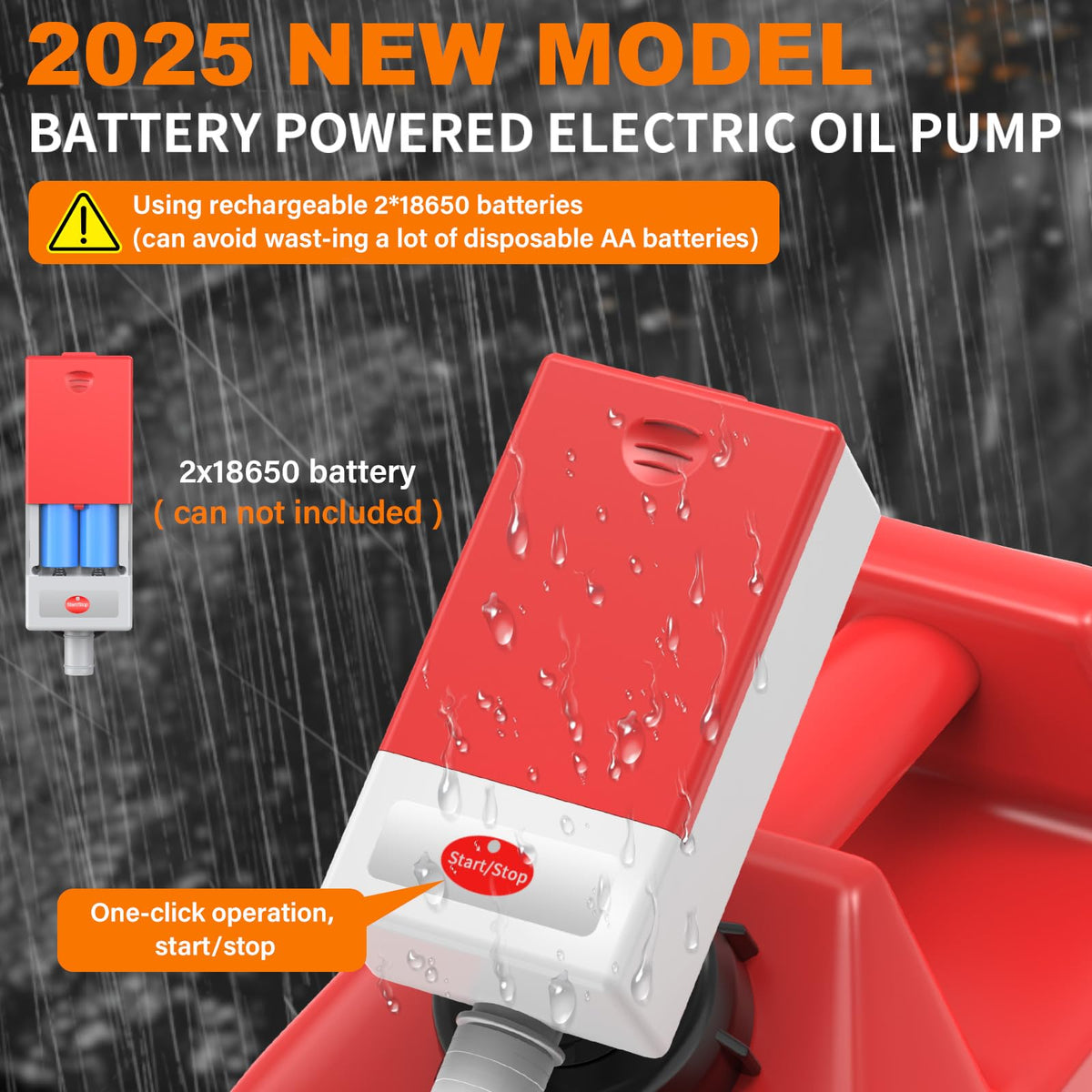 Portable Automatic Fuel Transfer Pump with Auto Stop Sensor and Hose C3894