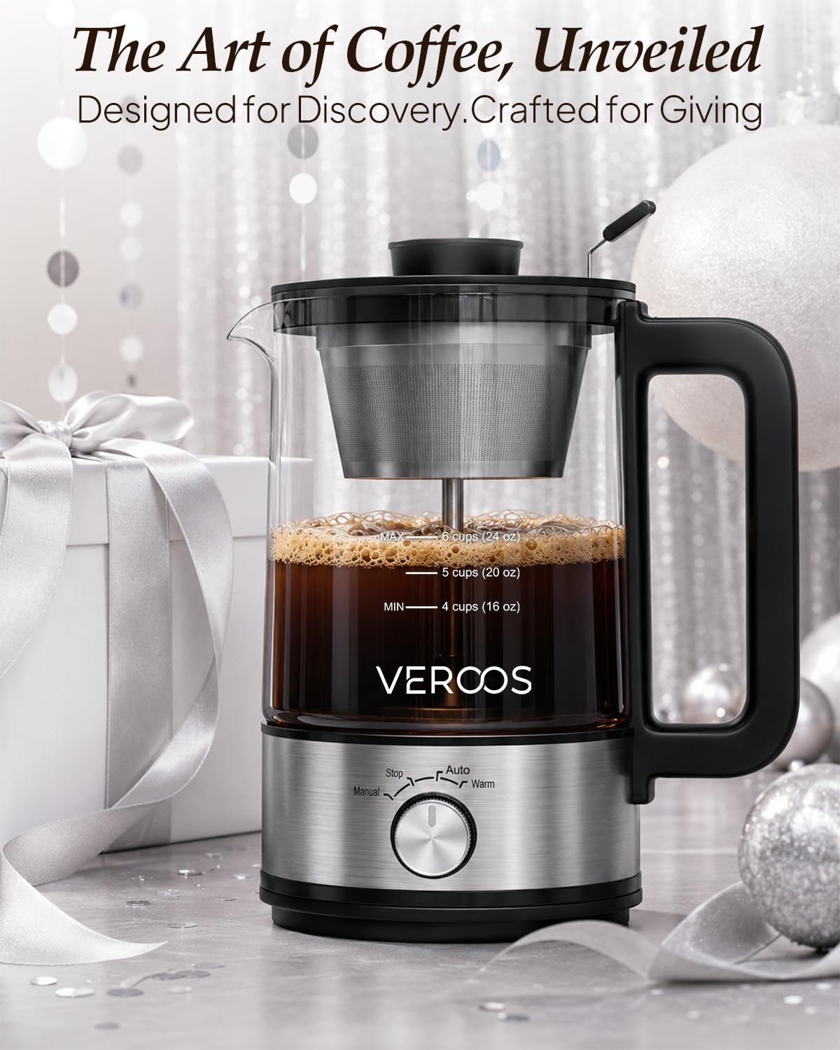 Electric 6-Cup Glass Percolator Coffee Pot G449137