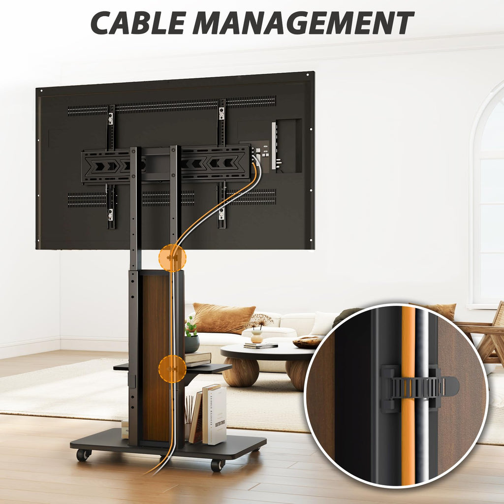 Heavy Duty Rolling TV Stand for 55-100 inch Large Screens G193983