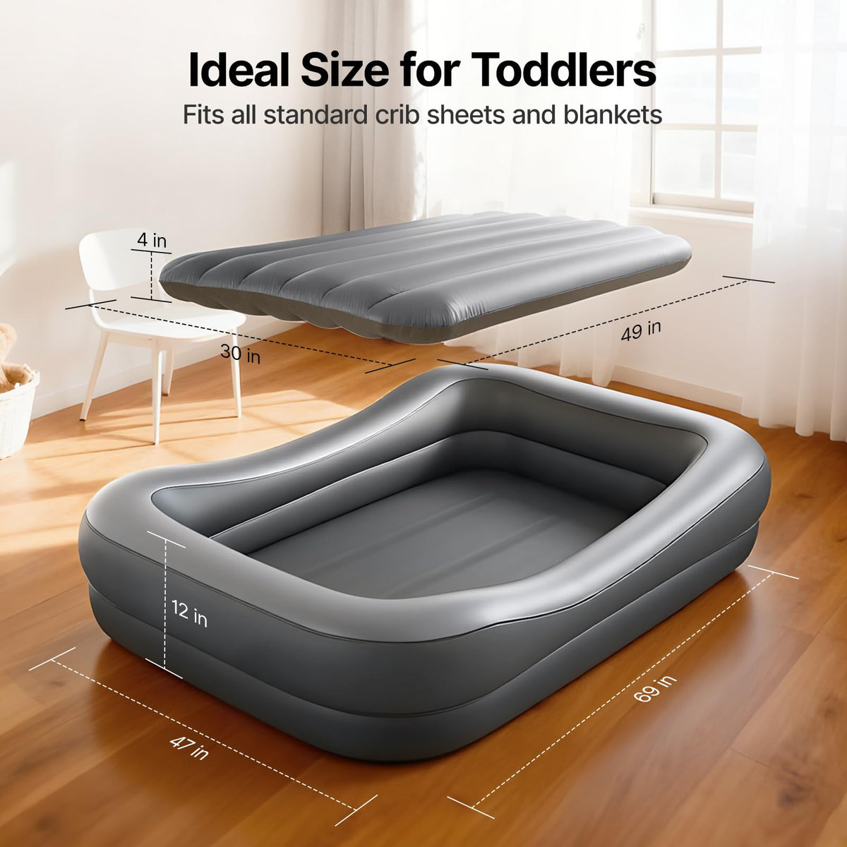Inflatable Toddler Travel Bed with Tent K331